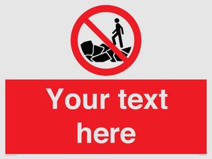 Custom No climbing on rocks